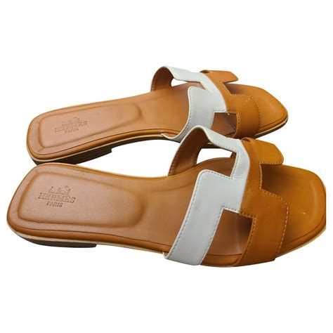 hermes sandalen damen weiß|hermes oran sandalen damen.